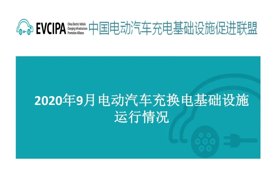 2020年9月全国电动汽车充换电基础设施运行情况