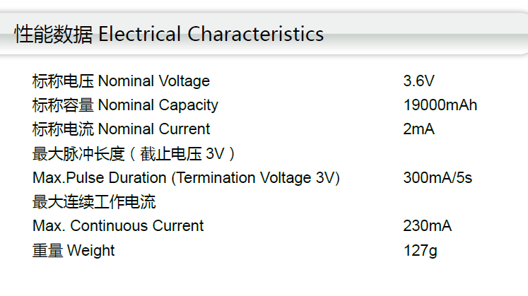 睿奕Ramway ER34615 水表，燃气表用锂亚电池